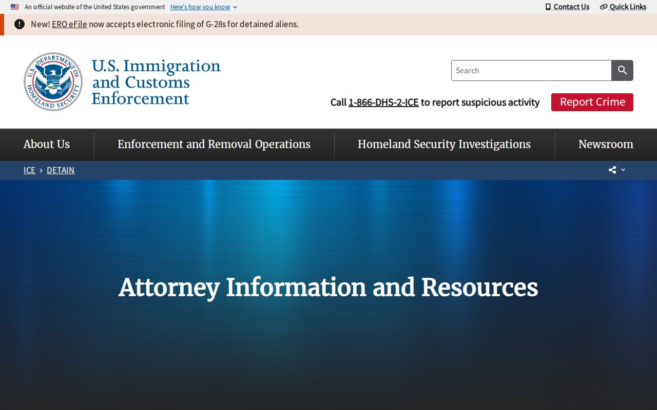 ICE 60-day release locator window for Atascosa County federal custody